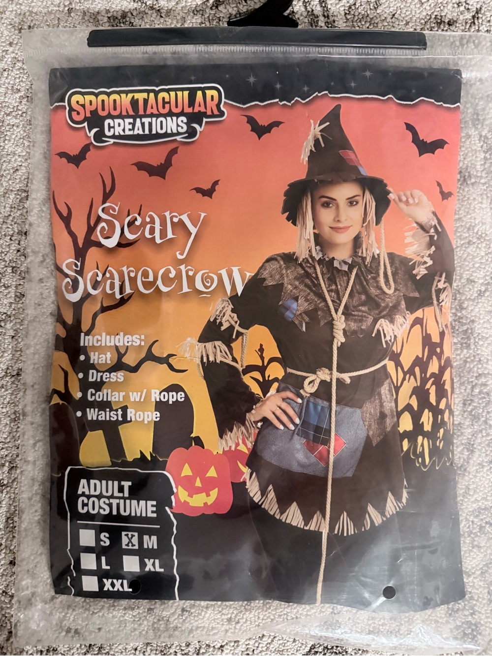 Spooktacular Creations Scary Scarecrow Costume Adult Women Size Medium